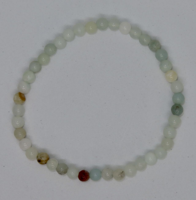 Bracelet Amazonite du Brésil en 4mm
