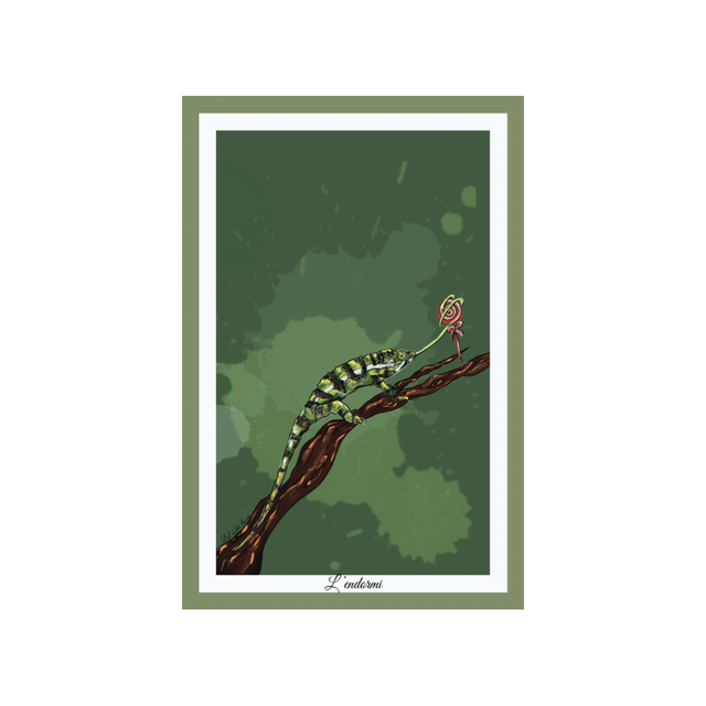 Carte postale - L’endormi