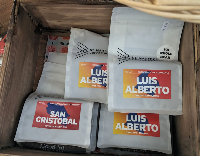 St Martins Coffee of Leicester. Limestone whole bean