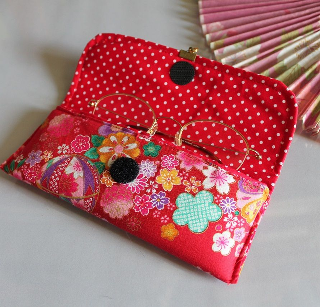 Étuis à lunettes sur mesure &quot;Miya&quot; rouge