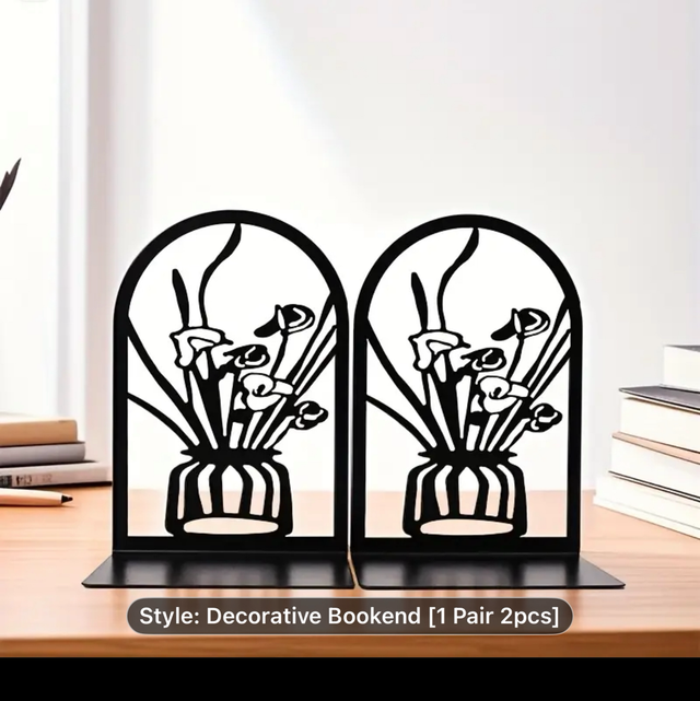 Flower book ends 