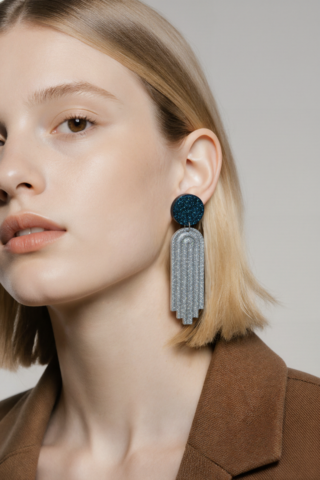 Boucles d'oreilles minimaliste - Collection Clair de nuit