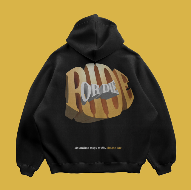 Straightup Bikelife Ride or Die Hoodie Yellow