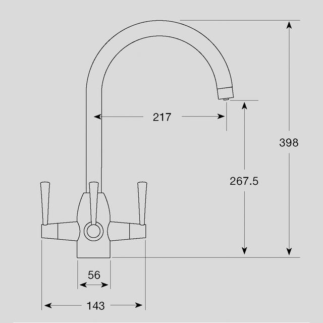APL Stratus 3-Way Kitchen Mixer Tap