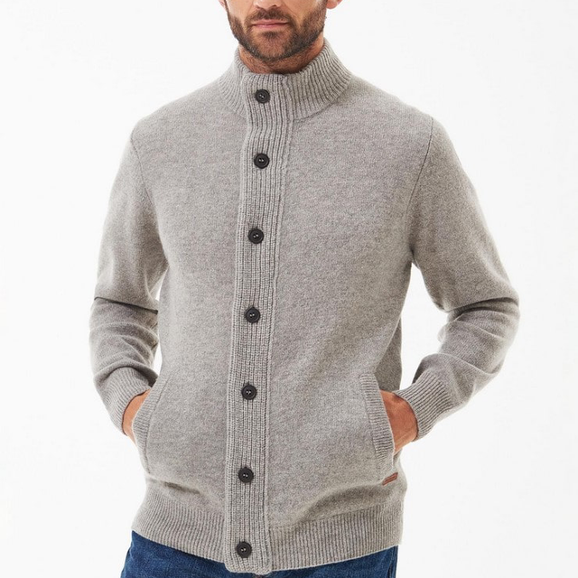 Barbour Essential Patch Zip Thru New Stone 