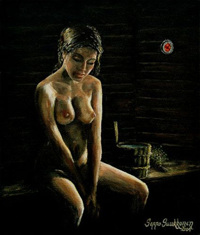 Työpäivän jälkeen (60x50 cm) 