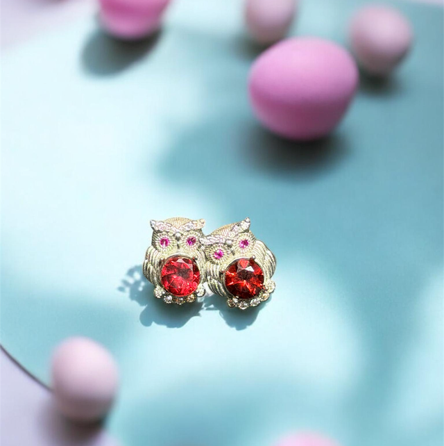 Boucle d’oreille 925 grenat