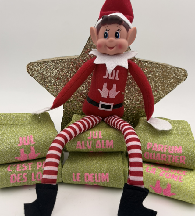 Chaussettes a paillettes pomme Jul phospho 