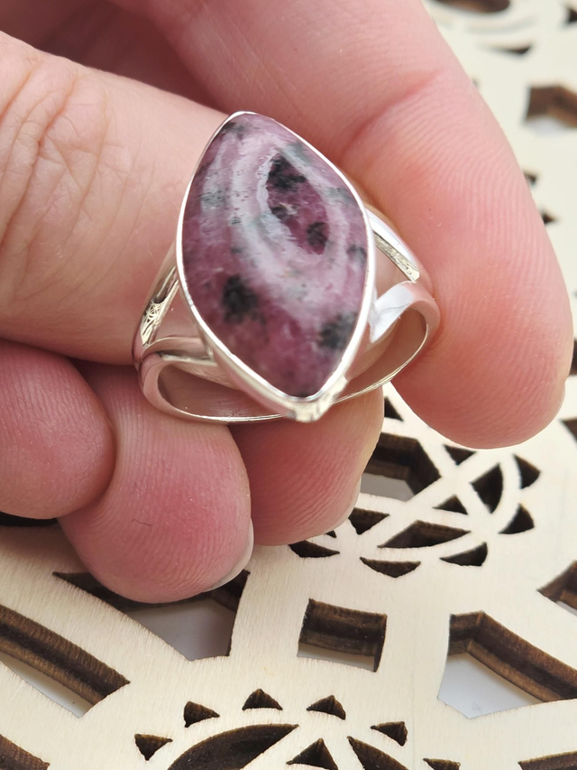 Bague Argent 925 Rhodonite 