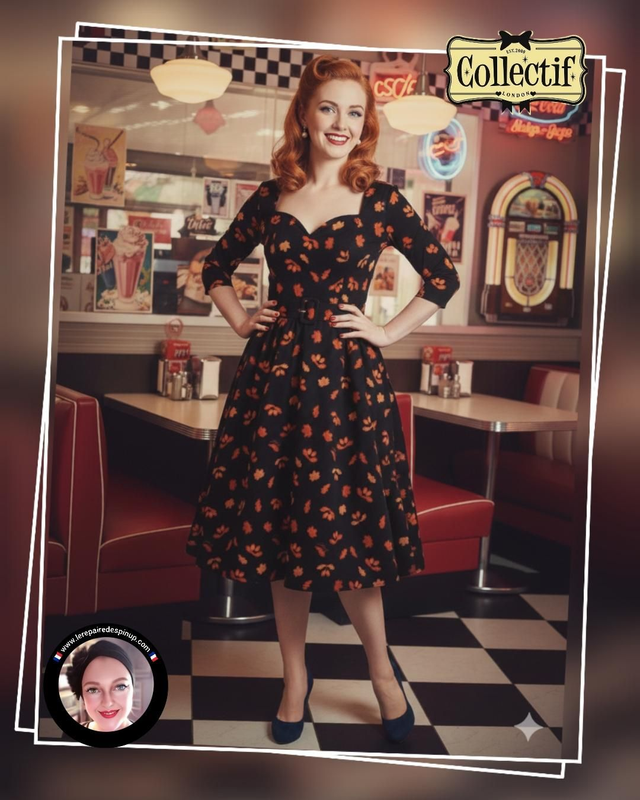 Robe Collectif Eliana Acorn &amp; Fall Leaves T44