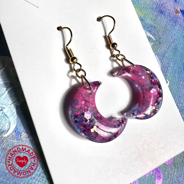 Earring Dangles - Pink Moon