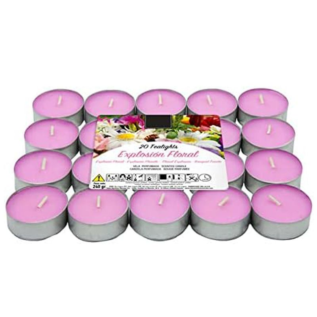 Lumar Aromatic Velas aromáticas (Explosión Floral Pack 20 Velas)