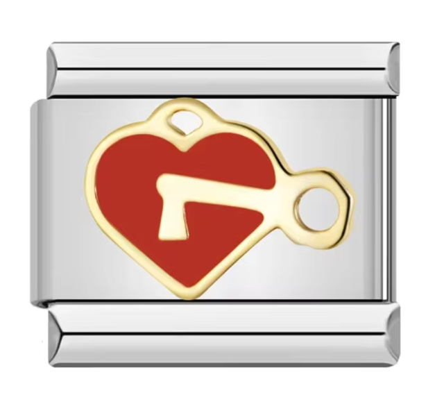 Charm Llave y Corazón 