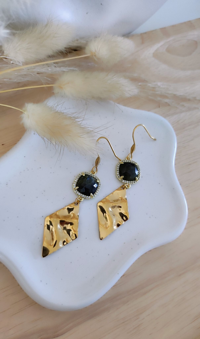 Boucles d'oreilles "Éclat" Labradorite
