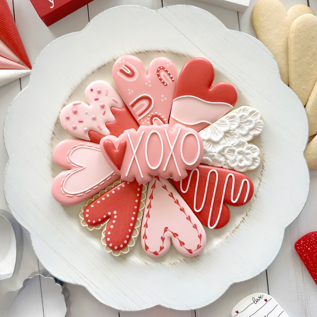 Atelier décoration de biscuits coeurs