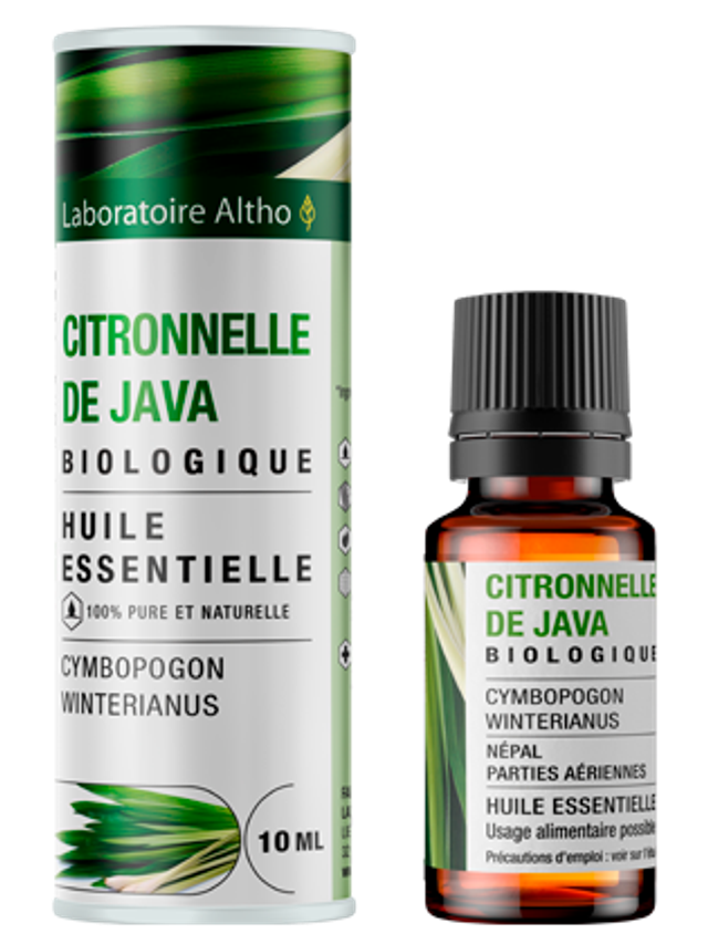 Citronnelle de Java / Cymbopogon Winterianus Bio Laboratoire Altho | 10ml | Huile Essentielle - Anti-Moustiques