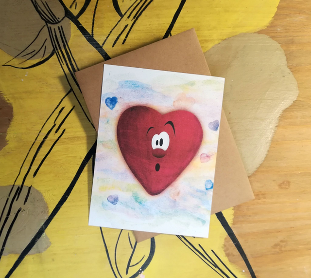 Carte Oooh les coeurs