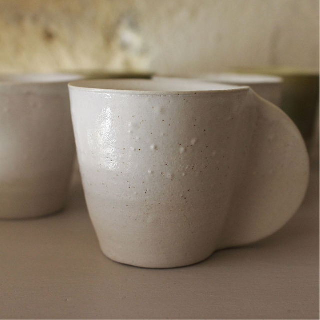 Tasse à café blanche