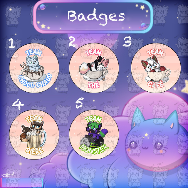 58 mm - Badges - Furry Boissons