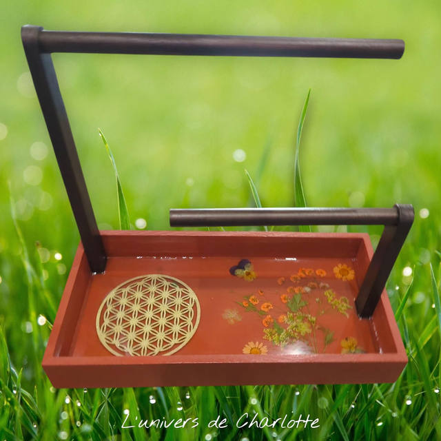 Porte bijoux &quot;Nature&quot; fleur de vie