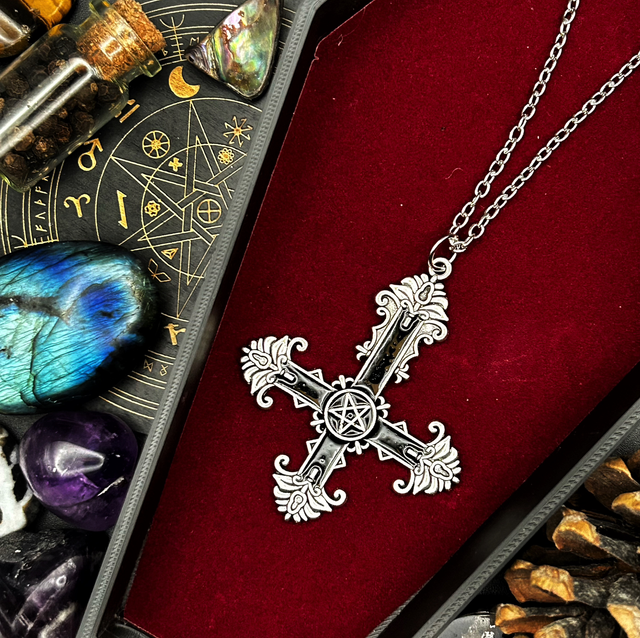 Inverted cross necklace 