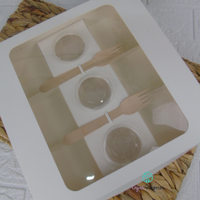 Box picoteo 28x28x6,5 cm