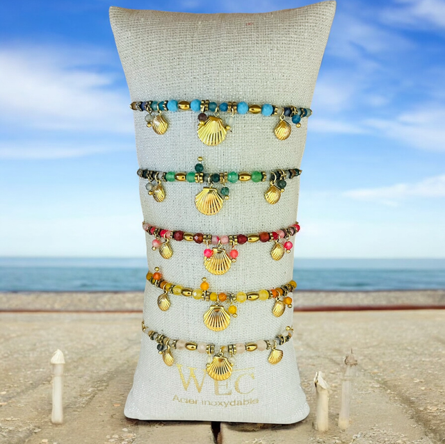 Bracelet perle coquillage 