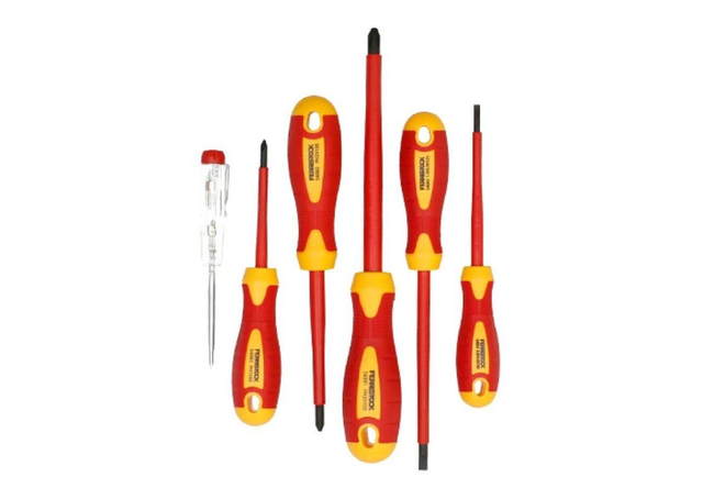 Tournevis électricien Ferrestock - jeu de 6