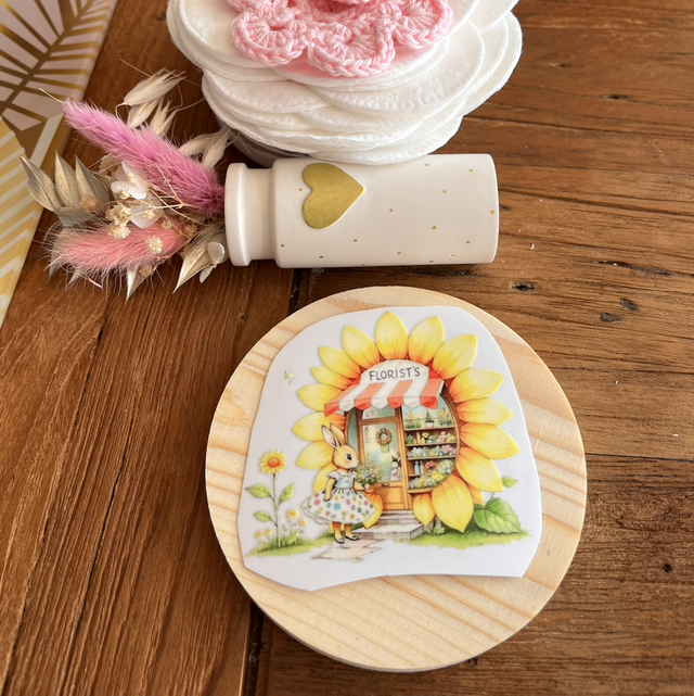 Sticker permanent tournesol 