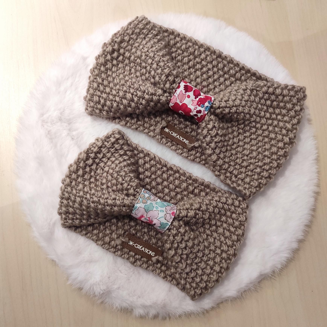 Empiècement de personnalisation de bandeau en liberty