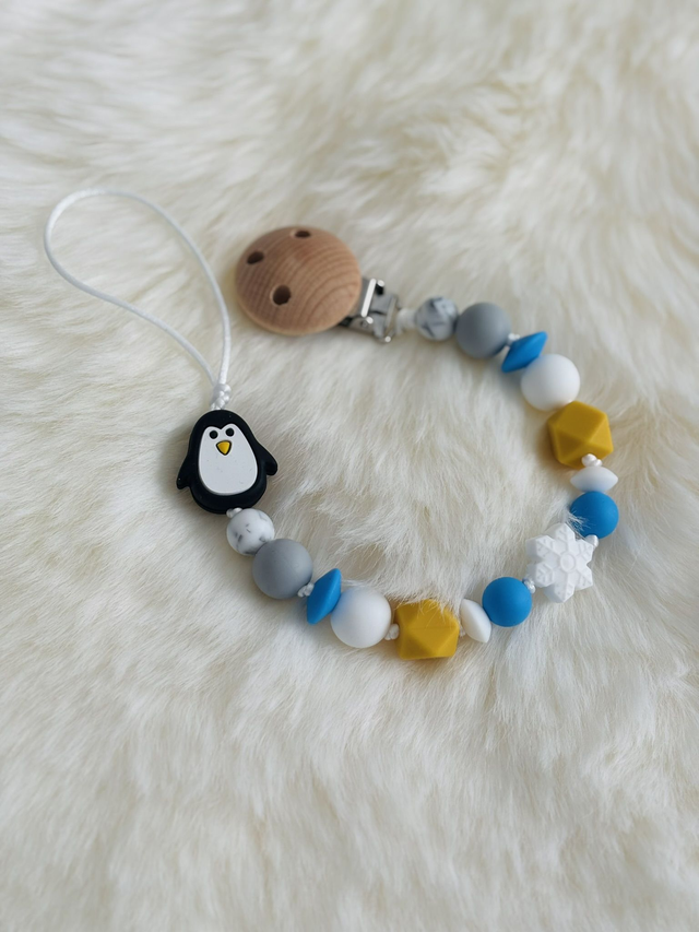 Attache tétine Pingouin 🐧