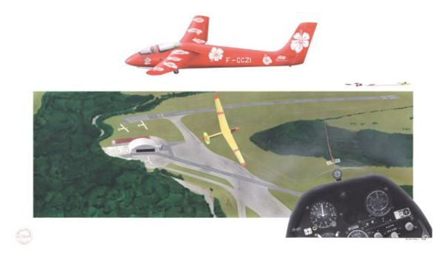 Tirage Papier TN14 "Planeur La Montagne Noire"