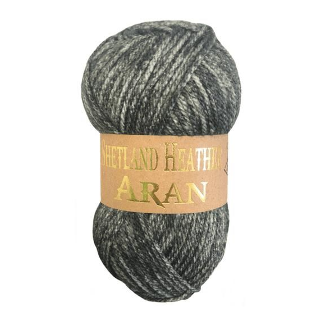 Woolcraft Shetland Heather Aran 100g - 11 Twilight