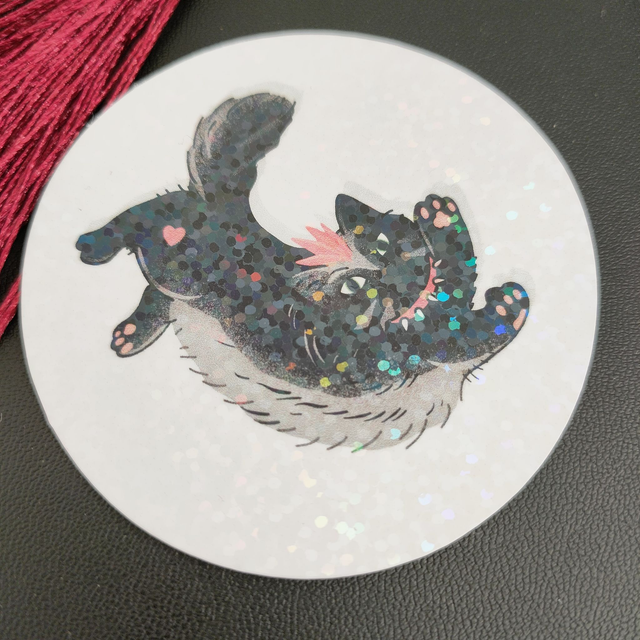 Chat punk holographique 