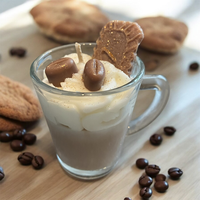 Bougie gourmande cappuccino taille S