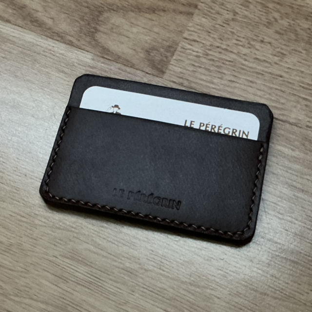 Porte-carte en cuir de bœuf/taureau