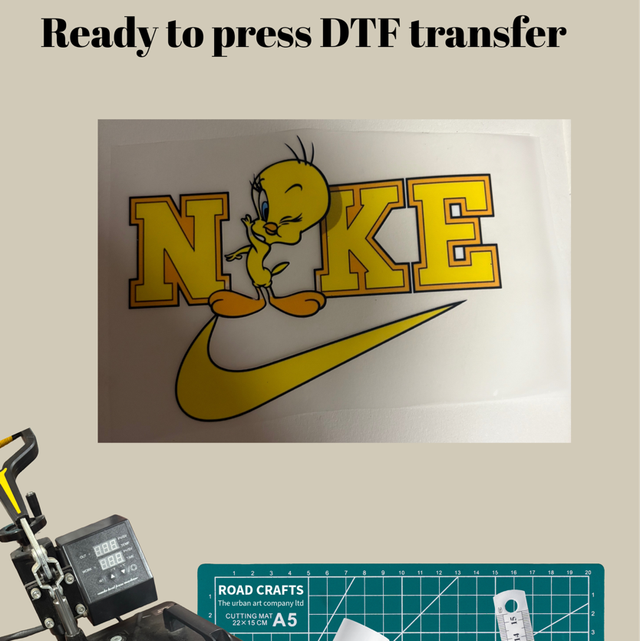 Night Tweety pie DTF print