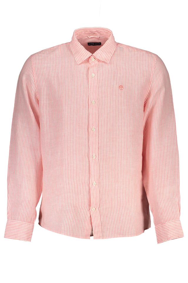 8598NORTH SAILS CAMICIA MANICHE LUNGHE UOMO ROSA
