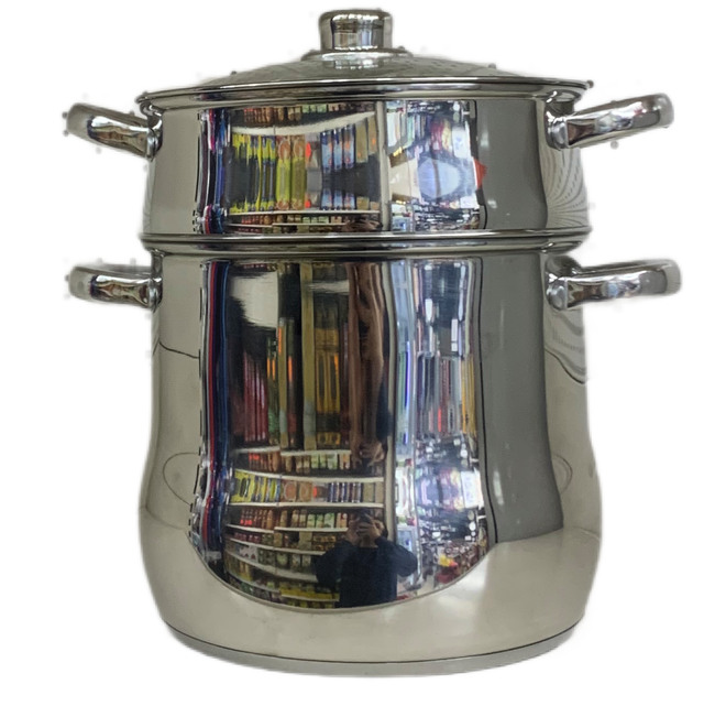 Couscousier 8L inox -ESPACE CUISINE-Tout feu et INDUCTION 