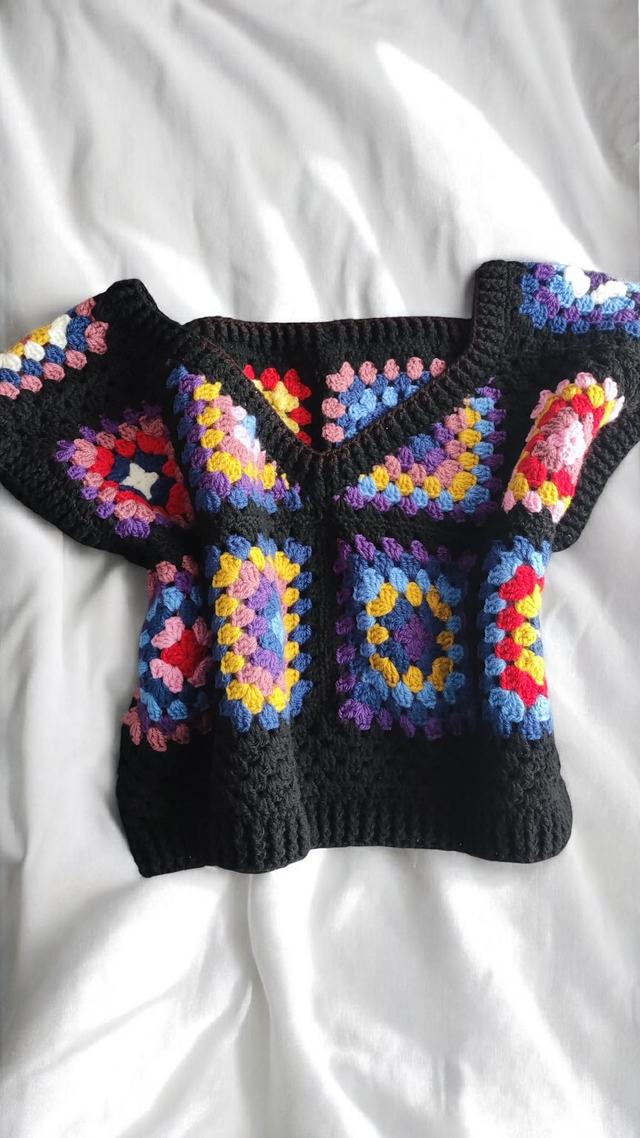 Granny square sweater 
