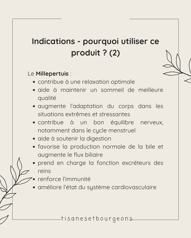 Alcoolature Millepertuis