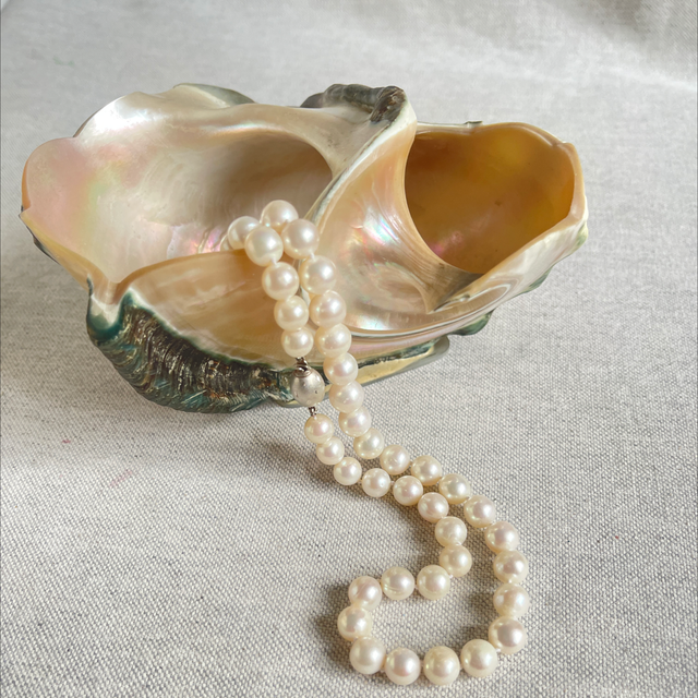 Perlen Collier Süsswasser  925er Silber