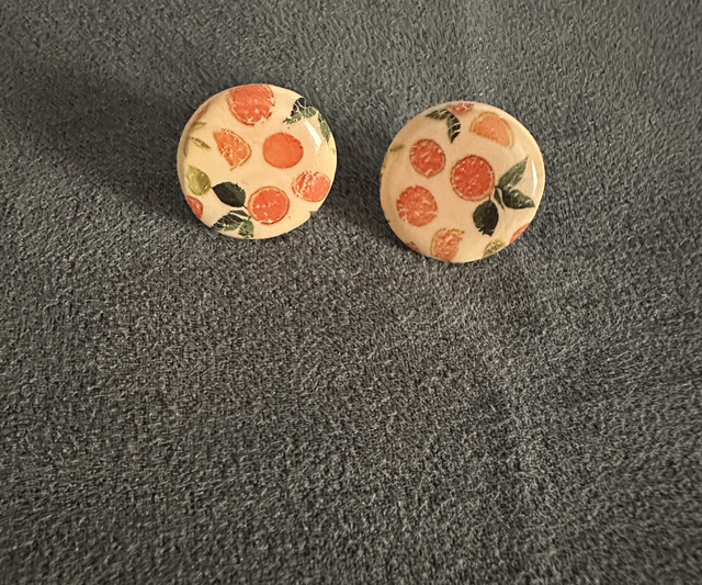 Ohrstecker Orange