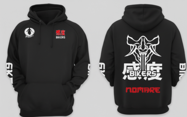 Kando - Sudadera  Con Nombre y Oni Japonés 3.0 