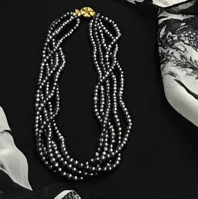 Silver Mix Coloured Necklace -  NEC57