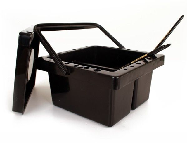 PXP Penselen reinigingsbak zwart