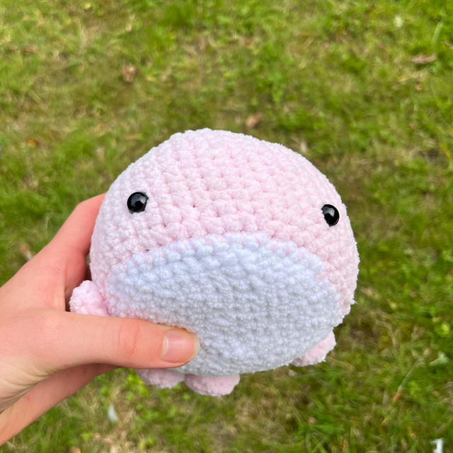 Pink Crochet Whale