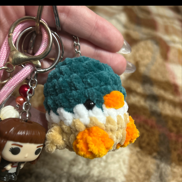 Porte-clés Canard Cole Vert