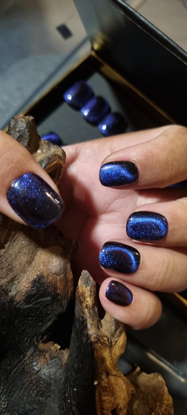 Blue cat eyes little carré xs 