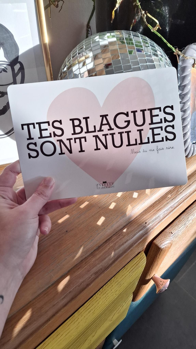 Carte Tes blagues sont nulles